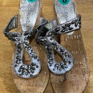Beautiful platform sandals size 8